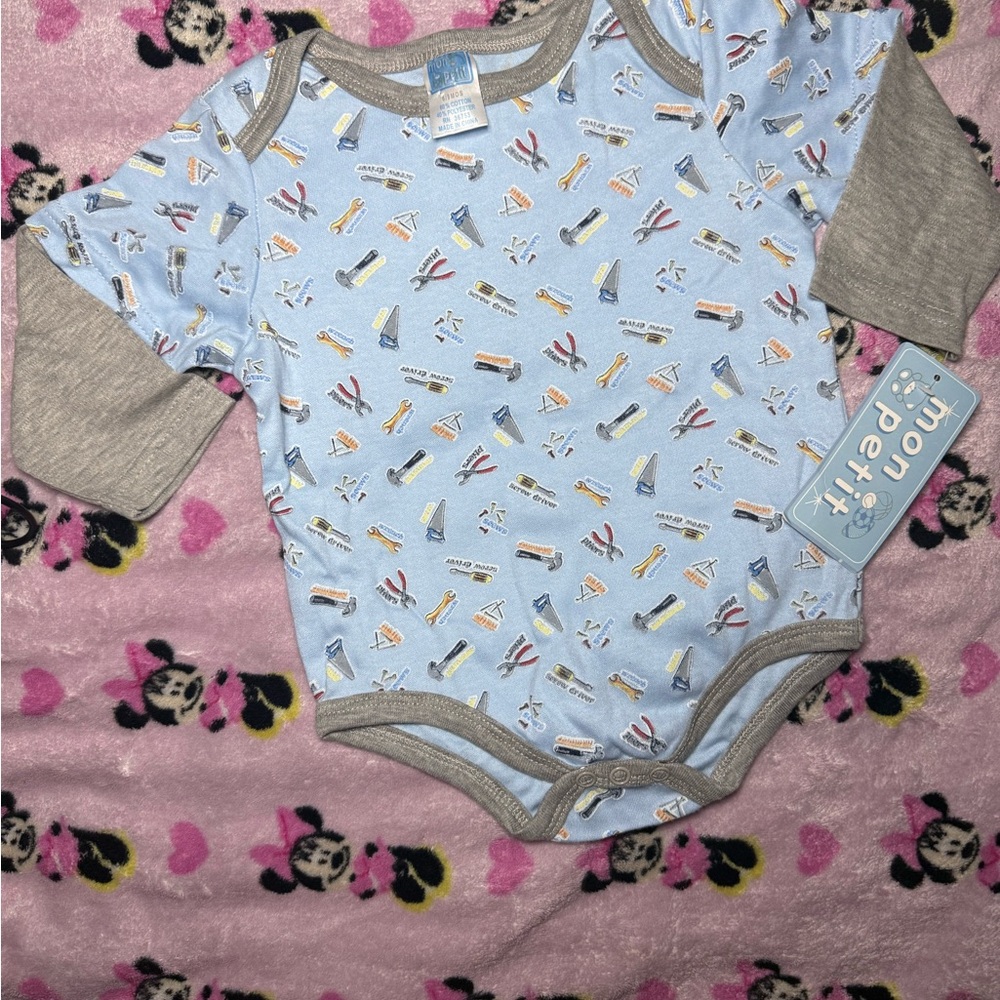 Blue and Gray Kids One Piece